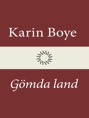 cover image of Gömda land